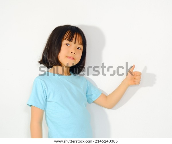 Yellowskinned Asian Girl Showing Her Great Stock Photo 2145240385 ...