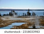The Yellowstone Caldera. Сaldera and supervolcano in Yellowstone National Park in the Western United States