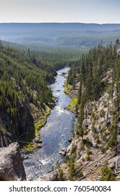 Yellowstone National Park, Teton County, Wyoming, United States. The Gibbon River.