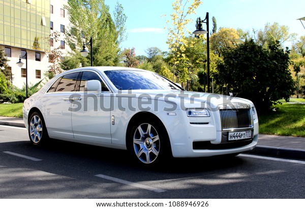 Yerevan, Armenia - 15 October 2017.\
The\
british luxury cars are always been most wanted rich people\'s toys.\
Rolls-Royce Ghost and Bentley\
Continental