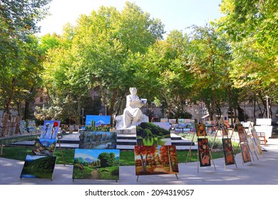 Yerevan, Armenia - October 15, 2021. Monument To Martiros Saryan In Yerevan