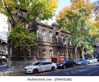 Yerevan, Armenia - October 15, 2021. Urban Life At The Abovyan Street In Yerevan