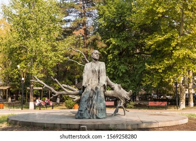 Yerevan, Armenia – October, 2017: Statue Of Komitas Vardapet (1869-1935), Armenian Priest, Musicologist, Composer, Arranger, Singer And Choirmaster.