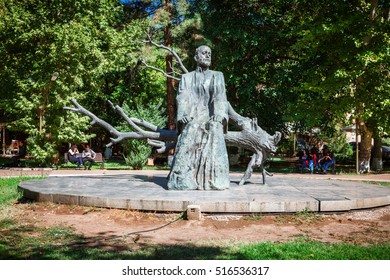 Yerevan, Armenia - September 26, 2016: The Statue Of Komitas Near The Yerevan Komitas State Conservatory, Kentron District