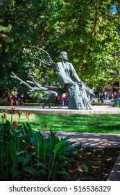 Yerevan, Armenia - September 26, 2016: The Statue Of Komitas Near The Yerevan Komitas State Conservatory, Kentron District