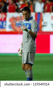 YEREVAN - OCT. 12: Gianluigi Buffon Of Italy National Team During The Match Armenia-Italy 1:3 2014 FIFA World Cup Qualification Round October 12, 2012, Hrazdan Stadium, Yerevan, Armenia