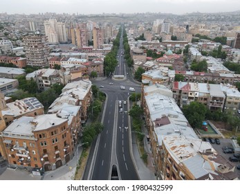 Yerevan, Republic Of Armenia,  May 26,2021 , Yerevan Mashtots Avenue