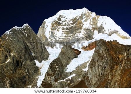 Similar – Image, Stock Photo Winter dress of my house mountain