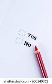 Yes No Check Box Stock Photo 630140750 | Shutterstock