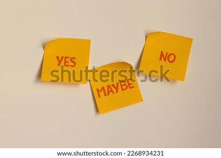 Yes no and maybe write the words on sticky paper