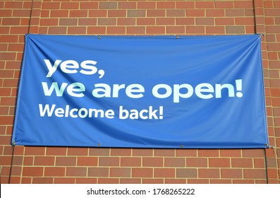 Yes We Open Welcome Back Signage Stock Photo 1768265222 | Shutterstock