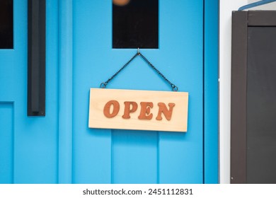 yes we're open sign , vintage restaurant sign , Open sign in street cafe - Powered by Shutterstock