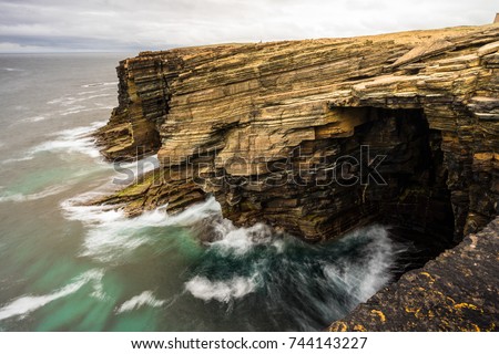 yesnaby cliff; orkney island; england