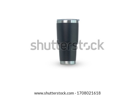 Yeti glass isolated   on white background. Device  for  used to keep the cold for quite a long time.