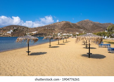 Yialos beach (or Gialos), the main beach at the port in Ios. Cyclades, Greece - Shutterstock ID 1904776261
