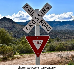 Yield Sign On RR Crossing