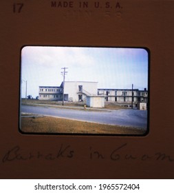 Yigo, Guam - June 1, 1958: Photo Of Slide. Original Photos Taken At Andersen Air Force Base In Guam In 1958. United States Air Force Base Built In 1944. 