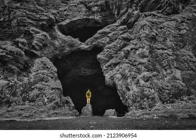 Yoda Cave at Hjorleifshofdi in Iceland