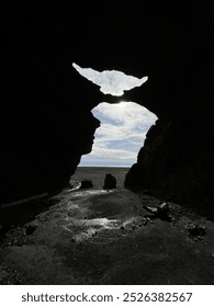 Yoda Cave From Inside in Iceland 