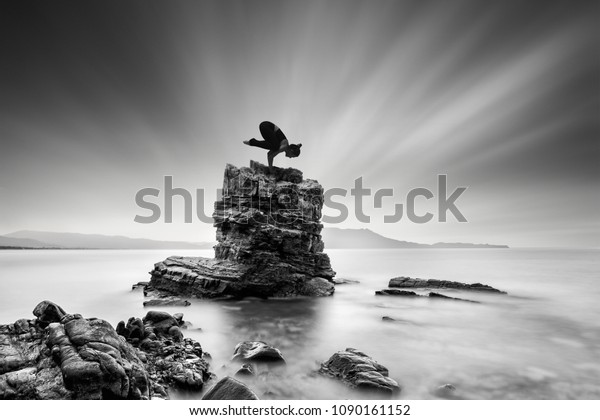 Yoga Bakasana Crow Pose Stock Photo (Edit Now) 1090161152