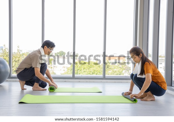 Yoga Group Exercise Sport Health Care Stock Photo Edit Now