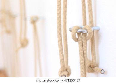 Yoga Kurunta with wall ropes