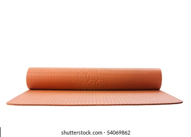 Yoga Mat Isolated On White