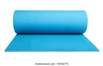 Yoga Mat Isolated On White