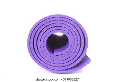 Yoga Mat And On White Background