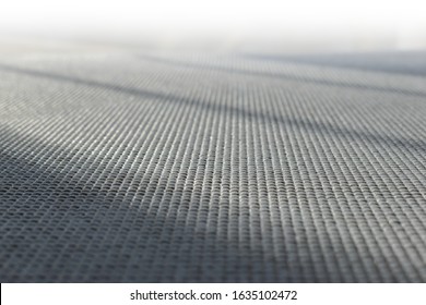 Yoga Mat Put On Floor In Side Fitness Gym, Image Sport Exercise Background With Sunlight In The Morning Day