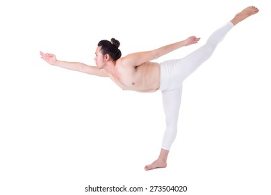 Yoga On White Background