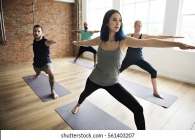 Yoga Practice Exercise Class Concept