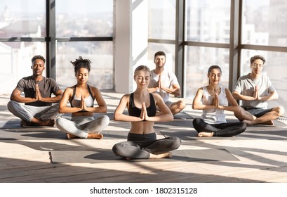 Fitness Yoga Healthy Lifestyle Concept Group Stock Photo (Edit Now ...