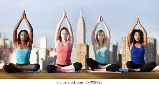 Yoga Spiritual Cityscape Concentration Peaceful Concept Stock Photo Edit Now