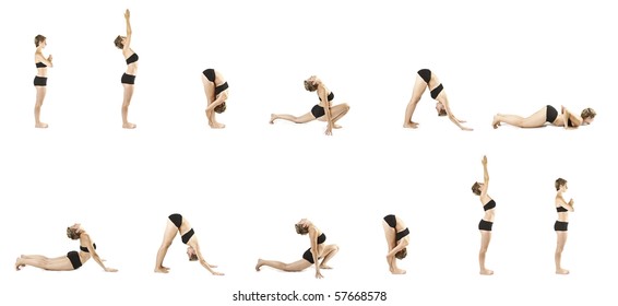 Yoga Sun Salutation Sequence