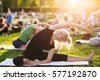 outdoor yoga at park