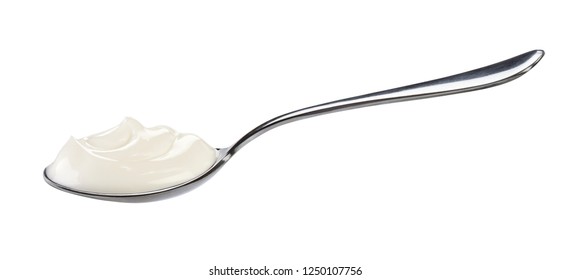 Yoghurt In Spoon