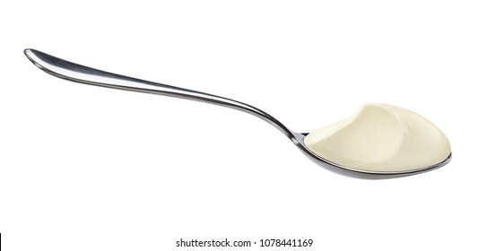 Yogurt On Spoon