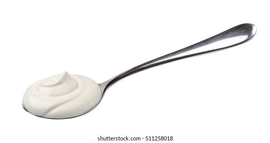 Yogurt On Spoon