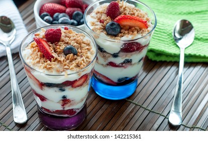 Yogurt Parfait With Fruit.