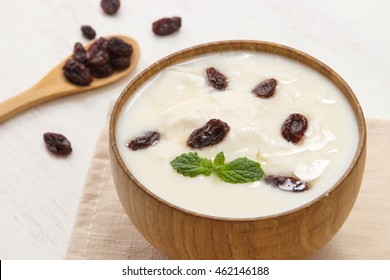 Yogurt And Raisins