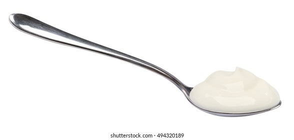 Yogurt Spoon Isolated