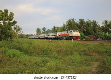 Yogyakarta, Indonesia - 11/03/2016: Fajar Utama Yogya Is Bussines Class Train