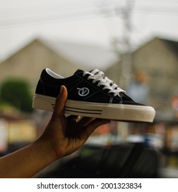 Yogyakarta, Indonesia - August 26, 2019 : Vans Anaheim Factory Shoe Series With Bokeh Background