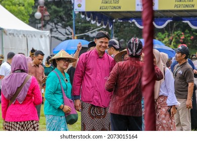 Yogyakarta, Indonesia -  December 2020. The Governor Of Central Java, Ganjar Pranowo, In Gajah Mada University. 