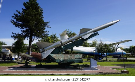 Yogyakarta, Indonesia Feb 26th 2022 The S-75 (Russian: С-75; NATO Reporting Name SA-2 Guideline) Is A Soviet Designed, High-altitude Air Defence System, Built Around A Surface To Air Missile (SAM) 