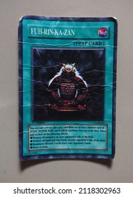 Yogyakarta, Indonesia. February 5, 2022: A Collection Of Photos Of Yu Gi Oh's Card Collection. Trading Card Game Is A Japanese Collectible Card Game Created And Published By Konami.