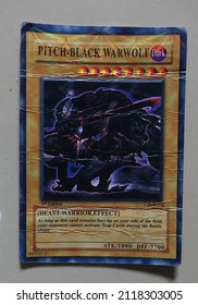 Yogyakarta, Indonesia. February 5, 2022: A Collection Of Photos Of Yu Gi Oh's Card Collection. Trading Card Game Is A Japanese Collectible Card Game Created And Published By Konami.