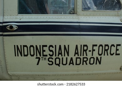 Yogyakarta, Indonesia, July, 2022;  Aircraft Belonging To The Indonesian Air Force That Has Been Retired And On Display At The Aerospace Museum In Yogyakarta