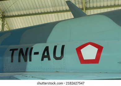 Yogyakarta, Indonesia, July, 2022;  Aircraft Belonging To The Indonesian Air Force That Has Been Retired And On Display At The Aerospace Museum In Yogyakarta